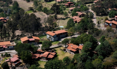 Le Tapalpa country club, à Tapalpa, au Mexique, le 23 février 2026 ( AFP / Ulises RUIZ )