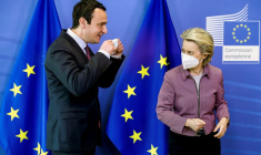 Ursula von der Leyen accueille le Premier ministre du Kosovo, Albin Kurti, à Bruxelles