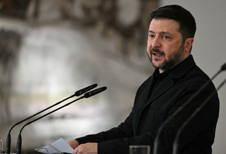 Volodymyr Zelensky à Madrid, en Espagne, le 18 mars 2026. ( AFP / JAVIER SORIANO )