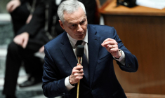 Bruno Le Maire à Paris, le 6 février 2024. ( AFP / MIGUEL MEDINA )