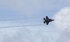 Un chasseur F-35A de l'armée australienne (illustration) ( AFP / TED ALJIBE )