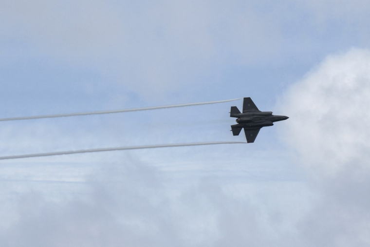 Un chasseur F-35A de l'armée australienne (illustration) ( AFP / TED ALJIBE )