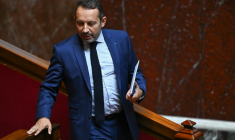 Le député et vice-président du RN, Sébastien Chenu, à l'Assemblée nationale, le 6 juillet 2026 à Paris ( AFP / JULIEN DE ROSA )