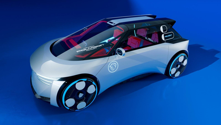 Le concept-car Peugeot Polygon sera dévoilé en avant-première le 10 novembre sur Fortnite, avant une keynote officielle le 12 novembre. (Peugeot)