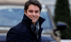 Gabriel Attal, le 1er février 2023, à Paris ( AFP / Ludovic MARIN )