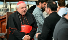 Le cardinal français Jean-Marc Aveline, à Ostie près de Rome, le 17 octobre 2025 ( AFP / Alberto PIZZOLI )