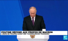 Poutine réagit aux propos de Macron et brandit la menace d'un conflit nucléaire