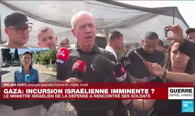 Offensive israélienne sur Gaza : le ministre israélien de la Défense a rencontré ses soldats