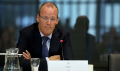 Klaas Knot, membre du conseil des gouverneurs de la BCE, lors d'une audition parlementaire néerlandaise à La Haye