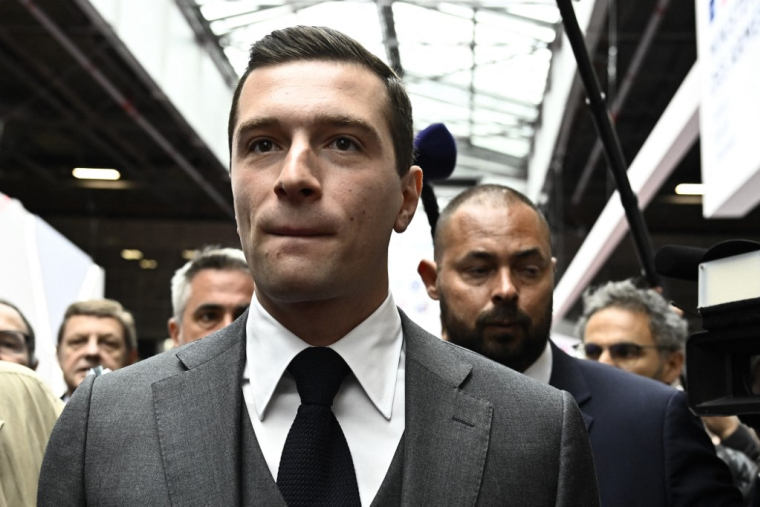 Jordan Bardella à Villepinte, le 19 juin 2024. ( AFP / JULIEN DE ROSA )