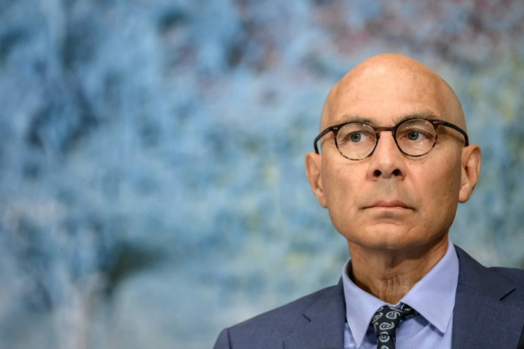 Le Haut-Commissaire des Nations unies aux droits de l'homme, Volker Türk, à l'ouverture de la 63e session du Conseil des droits de l'homme des Nations unies, à Genève, le 7 septembre 2026 ( AFP / Fabrice COFFRINI )