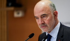 Pierre Moscovici, le 19 février 2025, à Paris ( AFP / THIBAUD MORITZ )