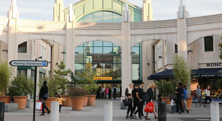 Val d'Europe, un centre commercial géré par Klépierre. (© Klépierre)
