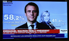 FRANCE 2022: MACRON RÉÉLU PRÉSIDENT AVEC PRÈS DE 58% FACE À LE PEN, SELON DES ESTIMATIONS