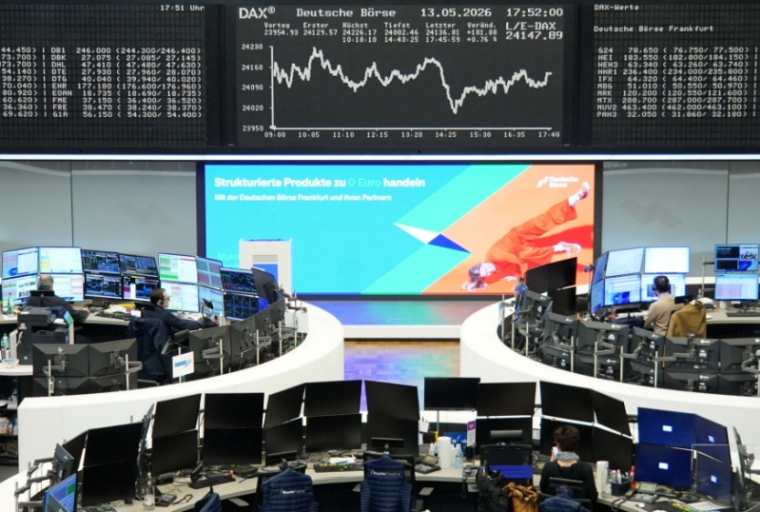 Le graphique de l'indice allemand des prix des actions DAX à la bourse de Francfort
