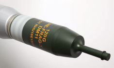 Une munition de char fabriquée par Rheinmetall. (Crédit:  / Rheinmetall)
