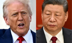 Montage des portraits de Donald Trump et Xi Jinping. ( AFP / MANDEL NGAN )