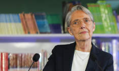 Elisabeth Borne, le 18 mars 2025, à Rueil-Malmaison ( AFP / THOMAS SAMSON )