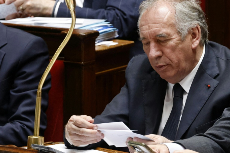 Le premier ministre François Bayrou à l'Assemblée Nationale à Paris, le 29 avril 2025 ( AFP / Ludovic MARIN )