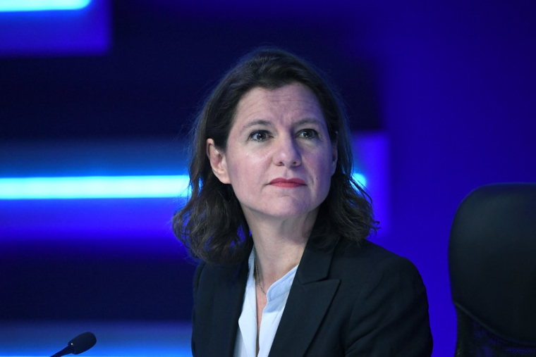 Catherine MacGregor à Paris, le 21 avril 2022. ( AFP / ERIC PIERMONT )