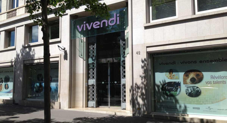 Séparé d'UMG, le titre Vivendi a plongé de 66,7%. Mais, en contrepartie, l'actionnaire a reçu en nature une action UMG pour chaque titre Vivendi détenu. (© Vivendi)