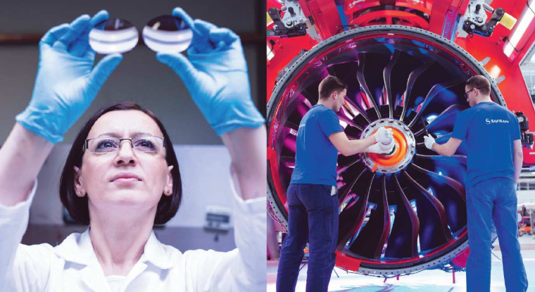 Le leader mondial des verres ophtalmiques, Essilorluxottica, s'apprête à vers un dividende de 3,23 € (en hausse de 29%). Celui de Safran n'est pas loin de tripler, passant de 0,50 à 2,35 € d'une année sur l'autre. (© Essilorluxoticca/Safran)