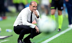 L'entraîneur de l'AC Milan, Massimiliano Allegri