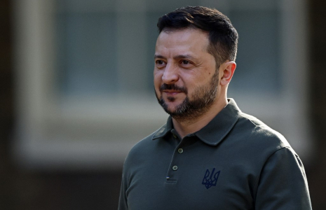 Volodymyr Zelensky, le 19 juillet 2024, à Londres ( AFP / BENJAMIN CREMEL )