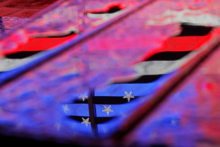 Un reflet du drapeau américain