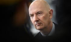 Roland Lescure à Saint-Nazaire, le 28 mars 2024. ( AFP / LOIC VENANCE )