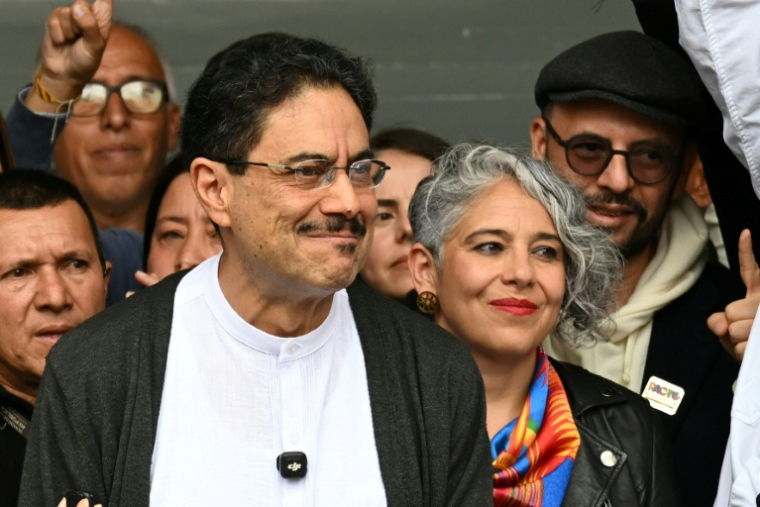 Le candidat à la présidence de la Colombie du parti au pouvoir Ivan Cepeda, après avoir voté dans un bureau de vote lors de l'élection présidentielle à Bogota, le 31 mai 2026 ( AFP / Raul ARBOLEDA )