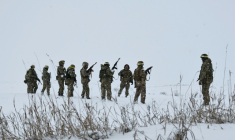 Recrues ukrainiennes à l'entraînement, le 29 décembre 2025 (photo des forces armées ukrainiennes) ( 65th Mechanized Brigade of Ukrainian Armed Forces / Andriy Andriyenko )