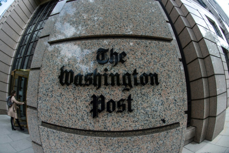 Le siège du Washington Post sur K Street à Washington DC le 16 mai 2019 ( AFP / Eric BARADAT )