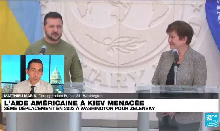 Ukraine : l'aide américaine à Kiev est menacée, Zelensky essaye de convaincre à Washington