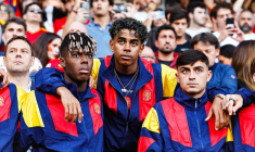 Lamine Yamal et Nico Williams aperçus à l'entraînement de l'Espagne