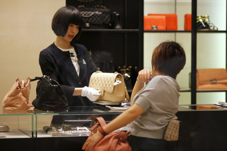 Un magasin Chanel à Shanghaï en Chine