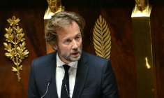 Boris Vallaud, président du groupe PS à l'Assemblée nationale, le 8 septembre 2025, avant le vote de confiance sur le gouvernement Bayrou ( AFP / Bertrand GUAY )