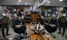 Un salon de coiffure