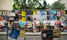 Les affiches des différents spectacles du festival Off d'Avignon, le 5 juillet 2016, à Avignon, dans le Vaucluse ( AFP / BERTRAND LANGLOIS )