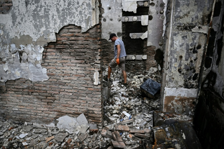 Le Porge, le 3 août 2026 ( AFP / Christophe ARCHAMBAULT )