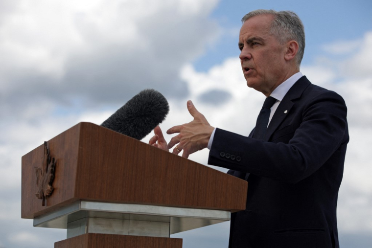 Le Premier ministre canadien Mark Carney le 6 mai 2025 à Washington DC, aux Etats-Unis. ( GETTY IMAGES NORTH AMERICA / ALEX WONG )