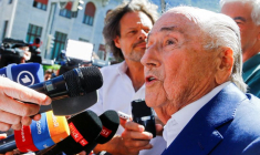 L'ancien président de la FIFA Sepp Blatter