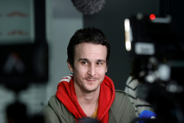 Tom Félix le 5 février 2026 à Roissy-Charles de Gaulle, près de Paris ( AFP / GEOFFROY VAN DER HASSELT )