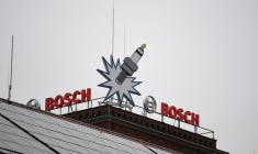 Le logo Bosch sur une à Bamberg