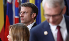 Le président français, Emmanuel Macron, lors d'un sommet des dirigeants de l'Union européenne