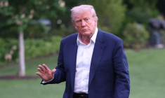 Donald Trump à Washington, aux États-Unis, le 4 mai 2025. ( AFP / ALEX WROBLEWSKI )