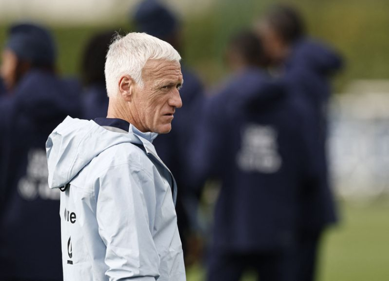 Le sélectionneur de l'équipe France de football, Didier Deschamps