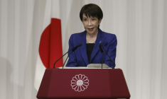 La Première ministre japonaise Sanae Takaichi, le 9 février 2026 à Tokyo ( POOL / Franck ROBICHON )