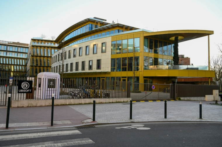 Les bureaux de la société française de jeux vidéo Ubisoft à Saint-Mandé, dans la banlieue est de Paris, le 14 janvier 2025 ( AFP / Martin LELIEVRE )