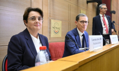 La présidente-directrice du Louvre Laurence des Cars lors de son audition devant la commission de la Culture au Sénat, Paris, le 22 octobre 2025 ( AFP / Bertrand GUAY )